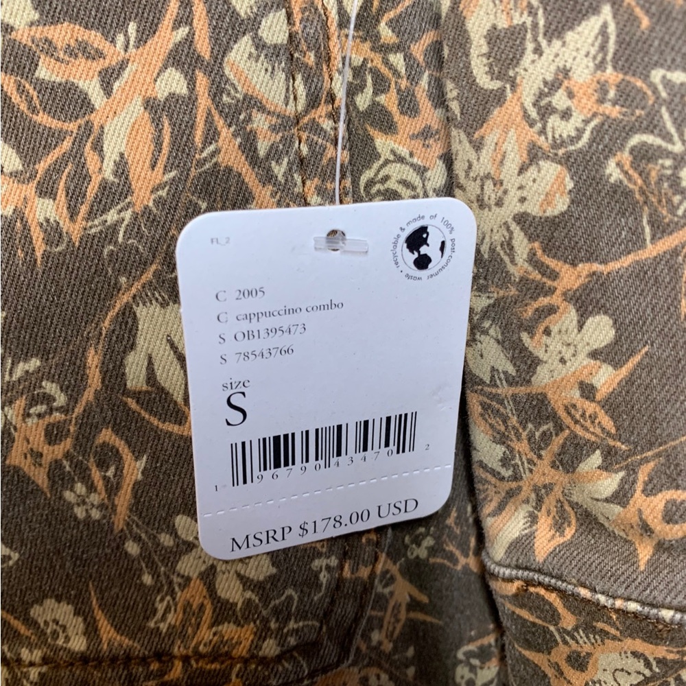 NWT Free People Lennox Printed Jumpsuit Cappuccino Combo Size Small - Picture 11 of 13